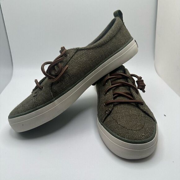 Sperry Women’s Crest Vibe Sneaker 7 ARMY GREEN - Picture 7 of 7